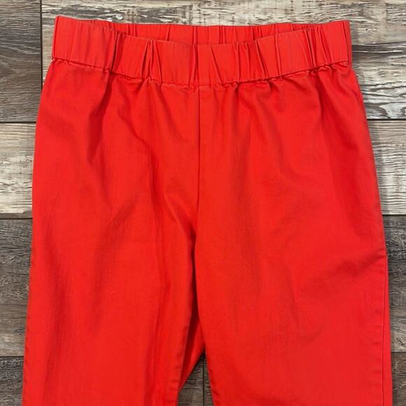 SOFT SURROUNDINGS Red Snap Up Metro Leggings Pull On Pant M - Picture 5 of 9